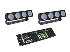 Set EUROLITE 2x LED CBB-4 + Controller DMX Color Chief