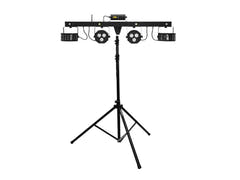 EUROLITE Set LED KLS Laser Bar FX Light Set + supporto per sistema di altoparlanti M-4