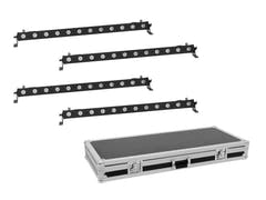 EUROLITE Set 4x LED BAR-12 QCL RGBW Bar + Custodia