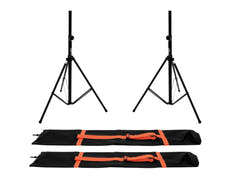 OMNITRONIC Set 2x BS-2 EU supporto per altoparlanti + 2x borsa da trasporto