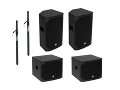OMNITRONIC Set PA AZX attivo M