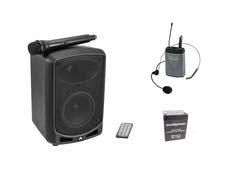 OMNITRONIC Set WAMS-65BT + trasmettitore Bodypack incl. headset + batteria