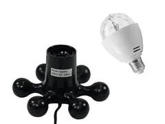 EUROLITE Set LED BC-1 RGB + Base Hexopus nera