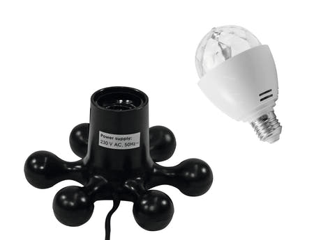 EUROLITE Set LED BC-1 RGB + Base Hexopus nera
