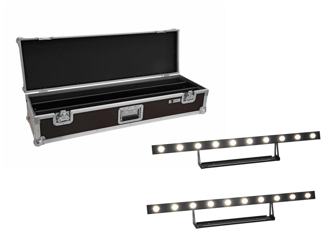 EUROLITE set 2x LED STP-10 Sunbar 3200K 10x5W Light Bar + Custodia