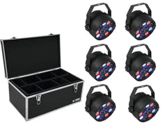 EUROLITE Set 6x LED PARty Spot + Custodia TDV-1