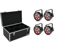 EUROLITE Set 4x LED SLS-6 TCL Spot + Custodia TDV-1