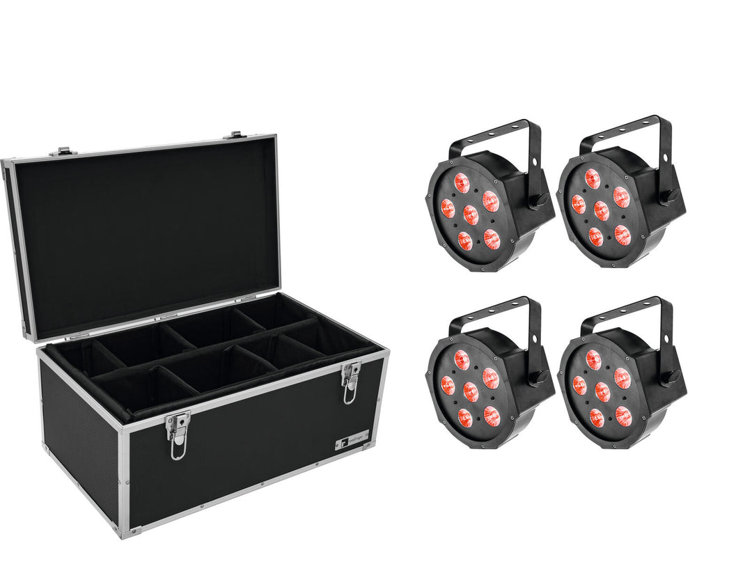 EUROLITE Set 4x LED SLS-6 TCL Spot + Custodia TDV-1