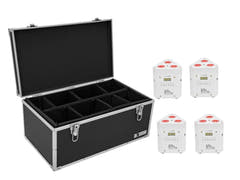 EUROLITE Set 4x AKKU TL-3 TCL bianco + Custodia TDV-1