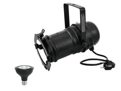 EUROLITE Set faretto PAR-30 bk + PAR-30 230V COB 12W E-27 LED 1800-3000K dim2warm