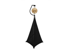 EUROLITE Set sfera a specchi 30cm dorata con stand e cover nera per treppiede
