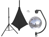 EUROLITE Set sfera a specchi 50cm con stand e cover nera per treppiede
