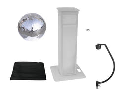 EUROLITE Set palla a specchi 50cm con stand da palco variabile + Cover nera