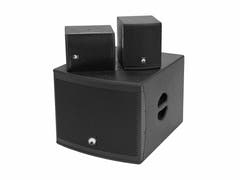 OMNITRONIC Set MOLLY-12A Subwoofer attivo + 2x MOLLY-6 Top 8 ohm, nero