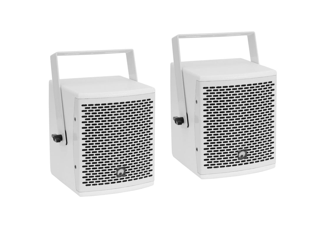 Set OMNITRONIC MOLLY-12A Subwoofer active + 2x MOLLY-6 Top 8 ohms, white