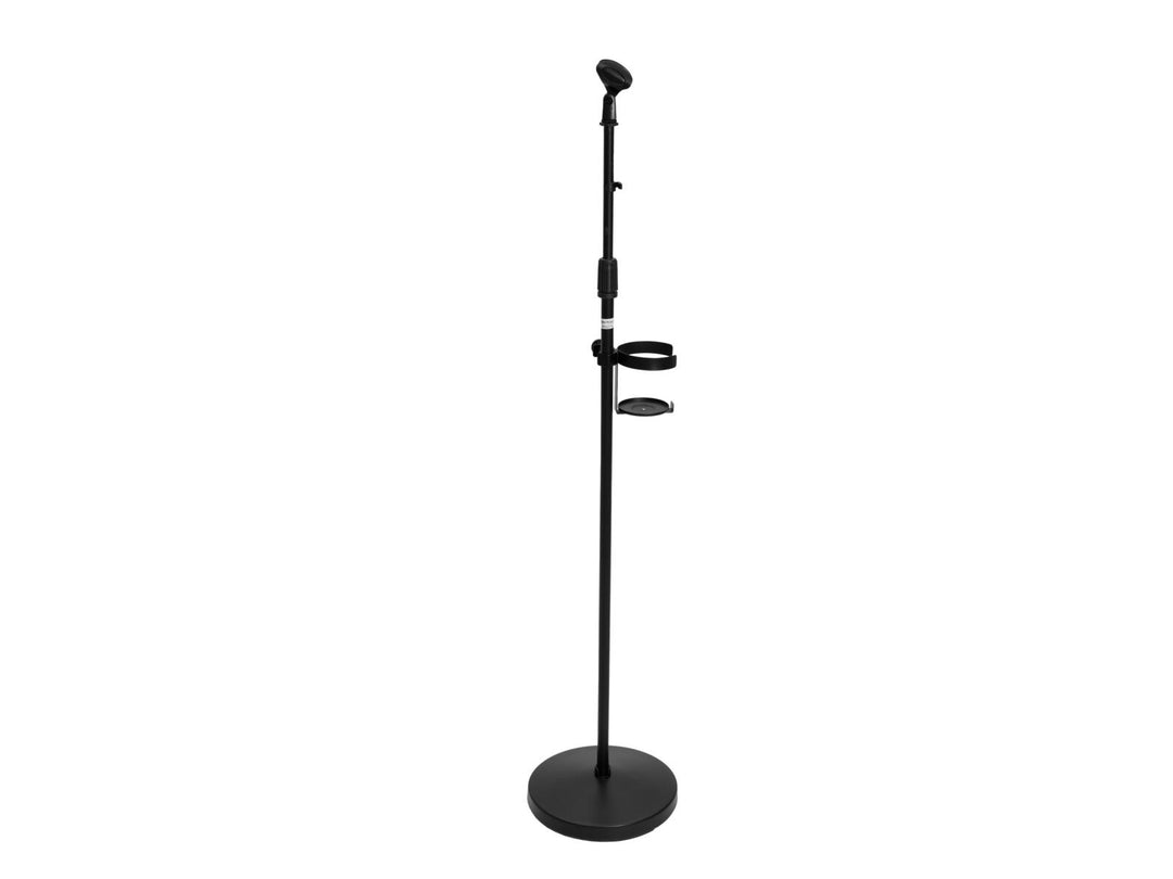 OMNITRONIC Set stand per microfono per disinfettante, nero