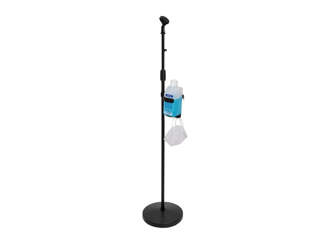 OMNITRONIC Set stand per microfono per disinfettante, nero