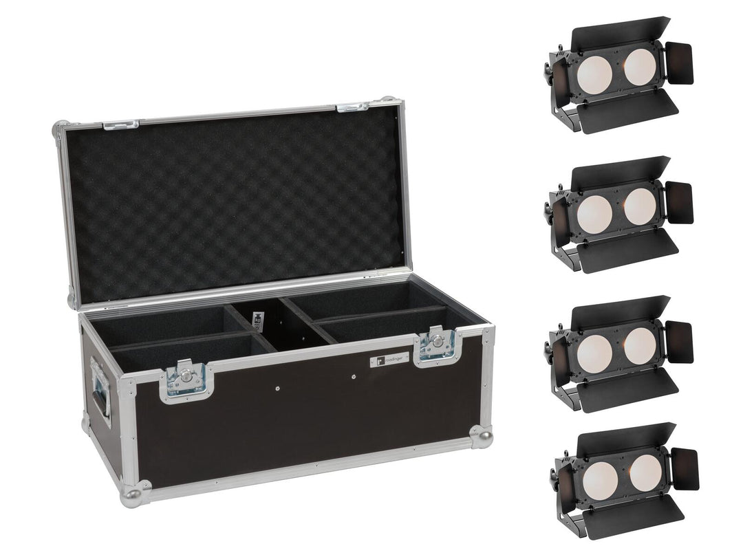 EUROLITE Set 4x LED CBB-2 WW/CW Fairlight + Custodia