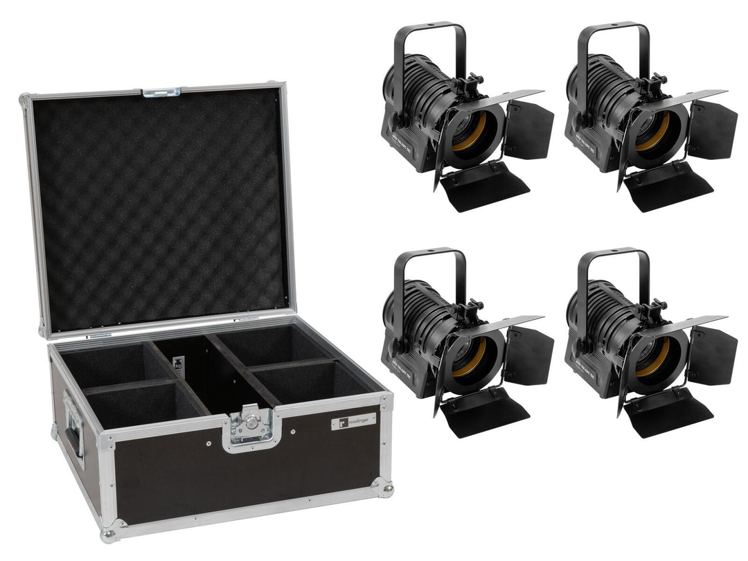 EUROLITE set 4x AKKU THA-20PC TRC proiettore teatrale Spot bk + custodia