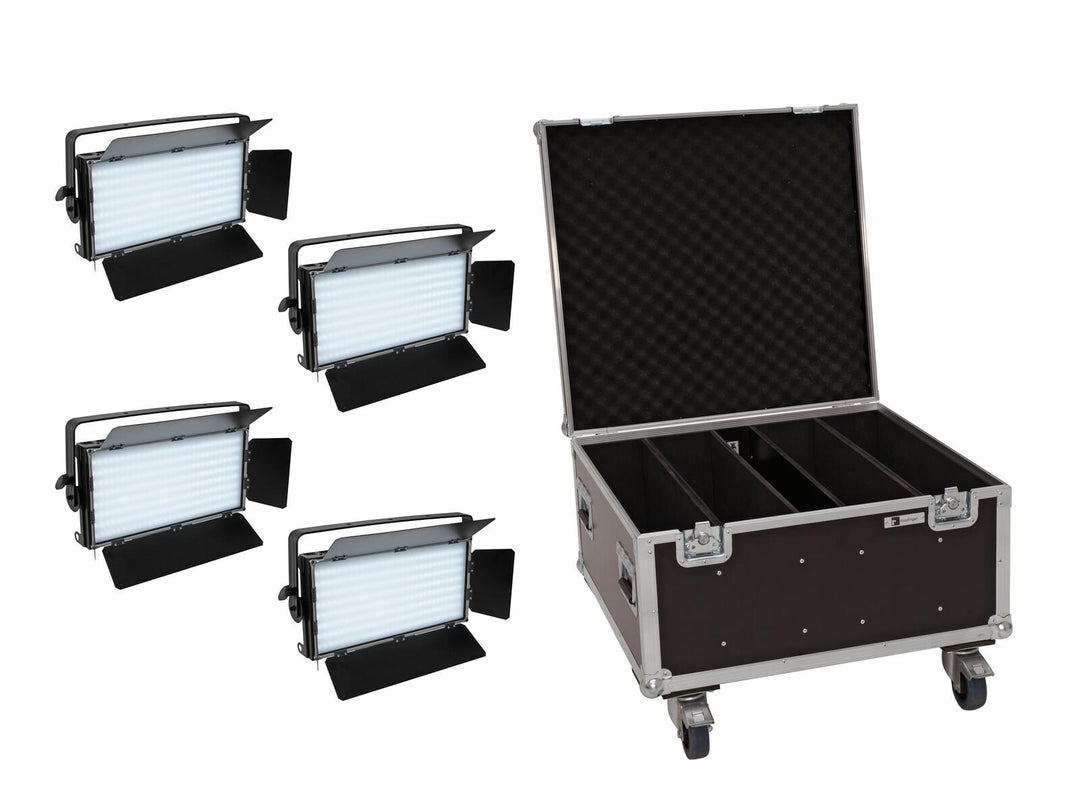 EUROLITE Set 4x LED PLL-480 QCL Panel + Custodia