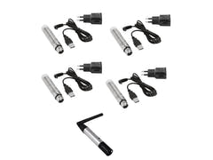 EUROLITE Set QuickDMX 1x trasmettitore + 4x ricevitore AKKU