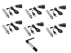 EUROLITE Set QuickDMX 1x Trasmettitore + 6x AKKU Ricevitore