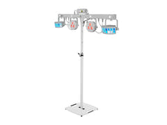 EUROLITE Set LED KLS Laser Bar FX Light Set bianco + Supporto per altoparlante BPS-2 bianco