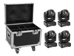 EUROLITE Set 4x LED TMH-S60 Teste Mobile-Spot + Case