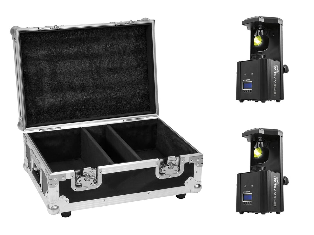 EUROLITE Set 2x LED TSL-150 Scan COB + Custodia