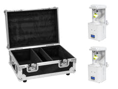 EUROLITE Set 2x LED TSL-350 Scan COB bianco + custodia