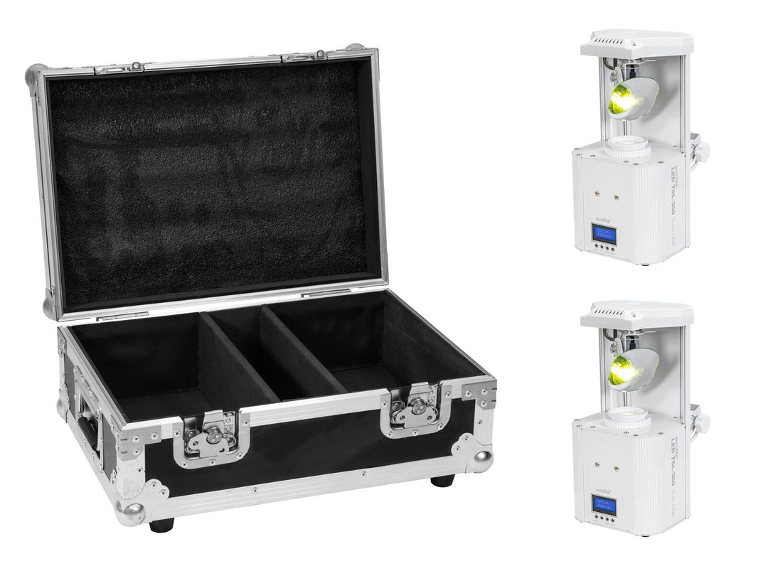 EUROLITE Set 2x LED TSL-350 Scan COB bianco + custodia