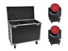 EUROLITE Set 2x LED IP TMH-H760 + Case con ruote