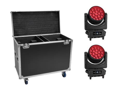 EUROLITE Set 2x LED IP TMH-H760 + Case con ruote