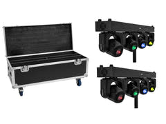 EUROLITE Set 2x LED TMH Bar S120 + Custodia con ruote