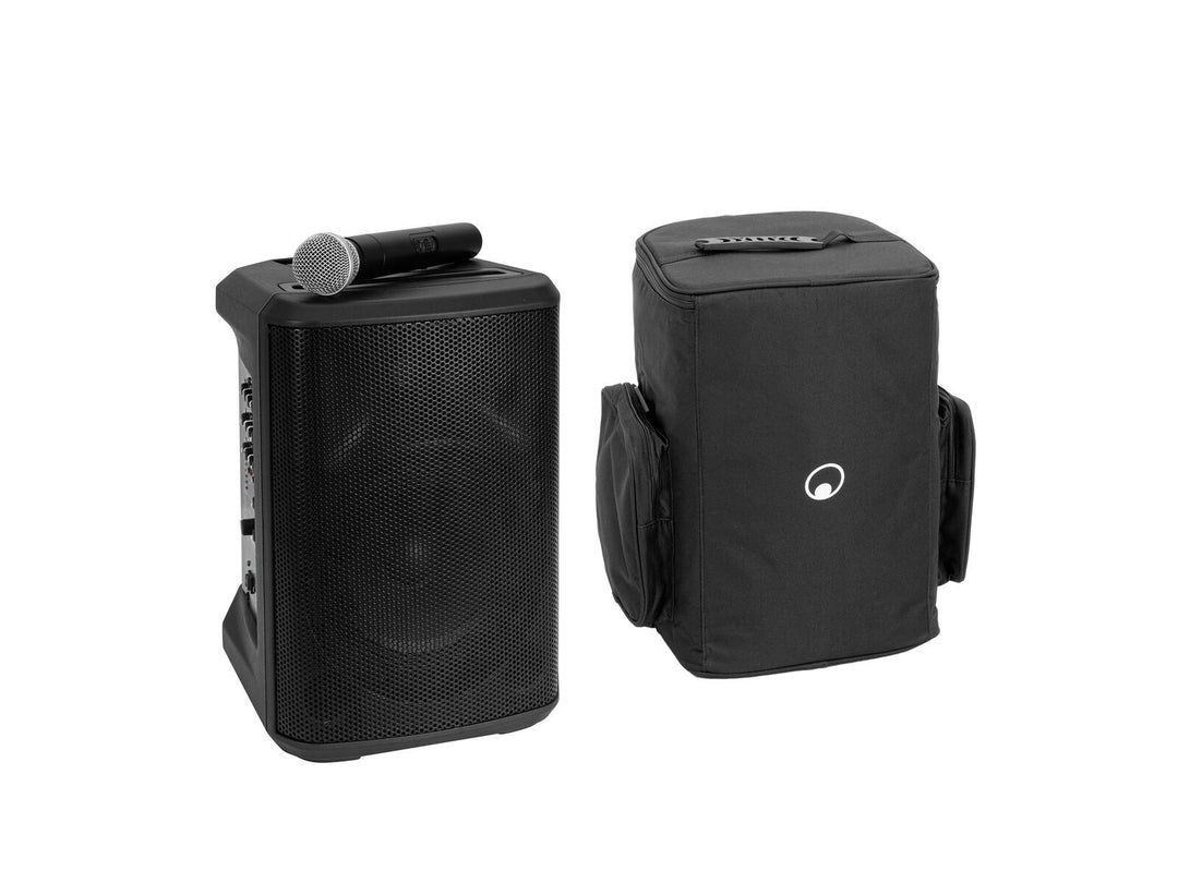 OMNITRONIC Set PORTY-8A Sistema PA wireless + Borsa morbida