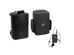 OMNITRONIC Set PORTY-8A sistema PA wireless + trasmettitore Bodypack incl. cuffia + Soft Bag