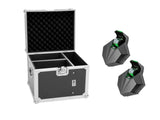 EUROLITE Set 2x LED CAT-80 Beam Effect + Flightcase