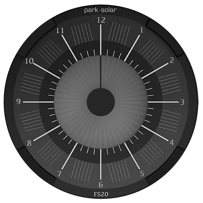 Park Solar Orologio Parcheggio, Nero