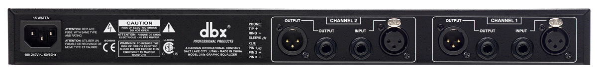 dbx 215s 2 x 15 Band Graphic Equalizer