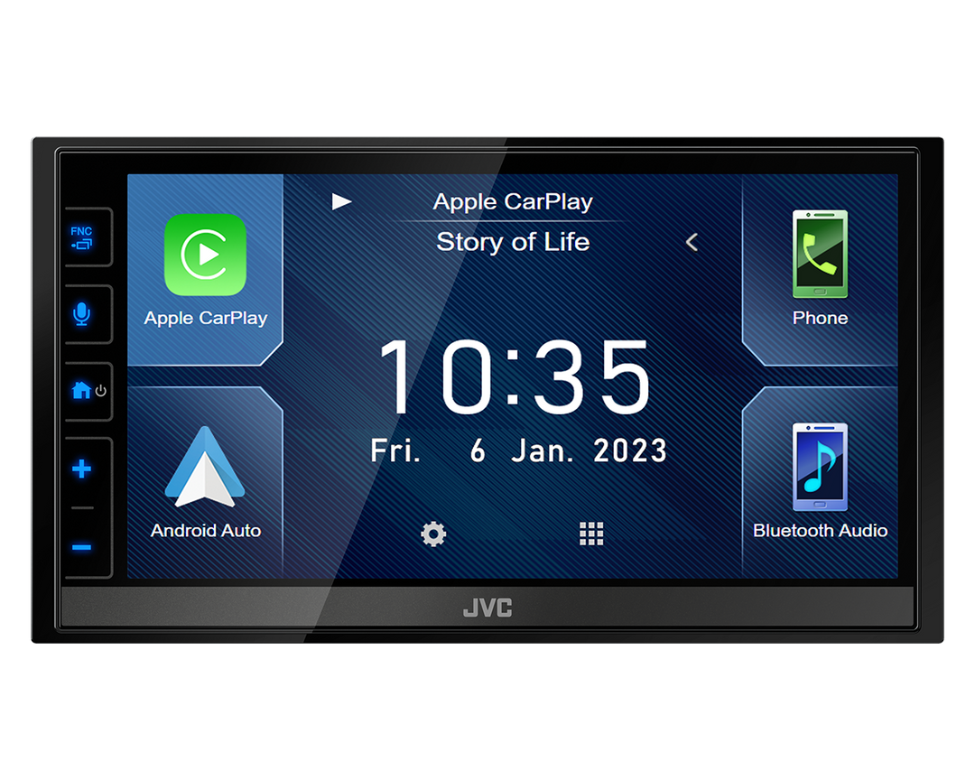 JVC KW-M785DBW Wireless Apple CarPlay e Android Auto