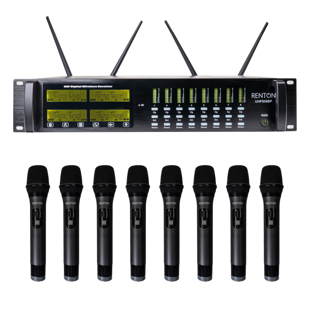 Renton Pro Microfono Wireless (8 canali)