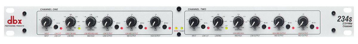 dbx 234S Stereo 2/3-Way, Mono 4-Way Crossover