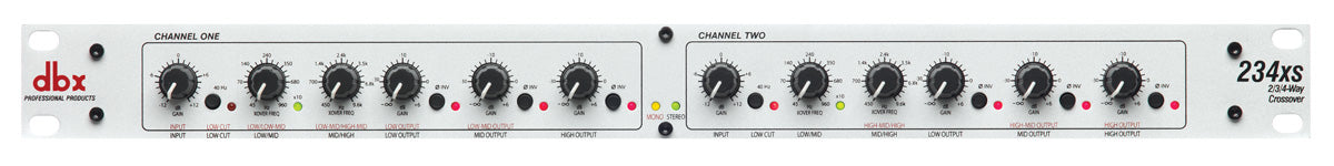 dbx 234XS Stereo 2/3 Way, Mono 4-Way Crossover (XLR)