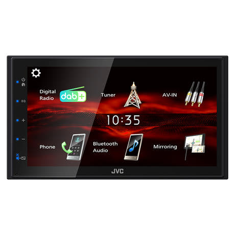 Autoradio JVC KW-M180DBT 2-DIN BT con DAB+