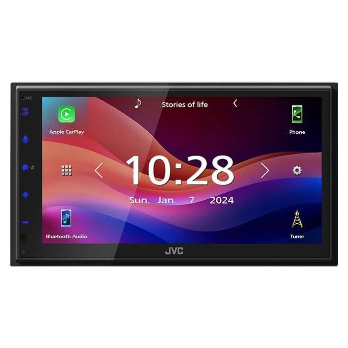 Autoradio JVC KW-M593BT 2-DIN con CarPlay e Android Auto
