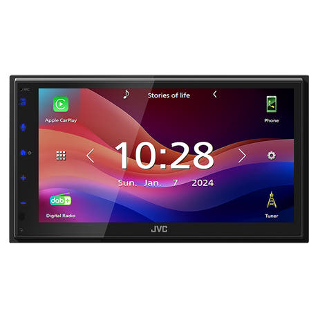 AppRadio JVC KW-M695DBW Apple Carplay e Android Auto
