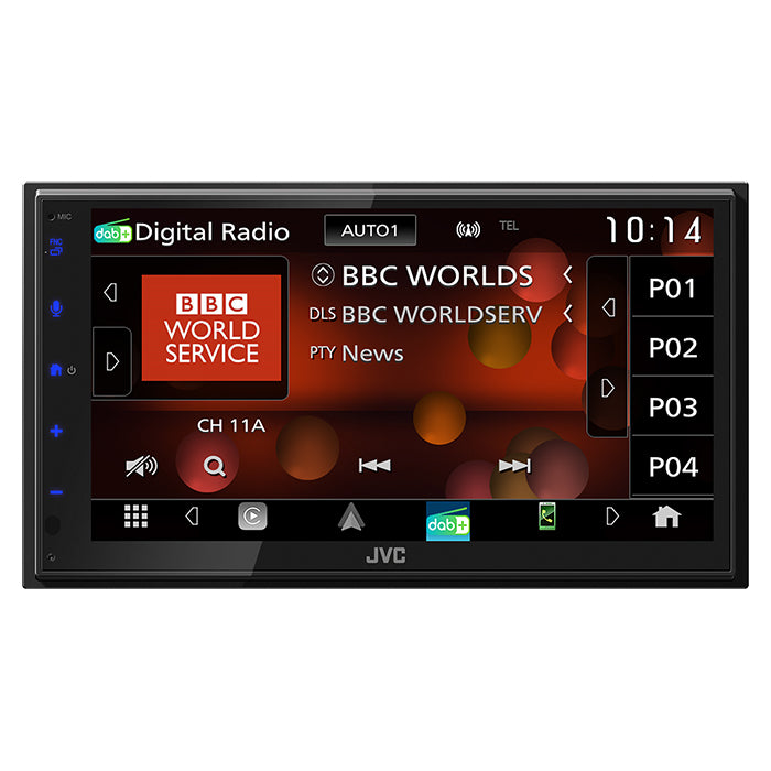 AppRadio JVC KW-M695DBW Apple Carplay e Android Auto