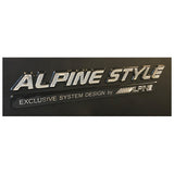 Emblema Alpine Style nero/cromato