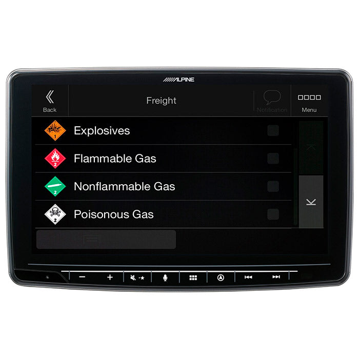 Alpine INE-F904DC Halo9 con navigazione e mappe per camion