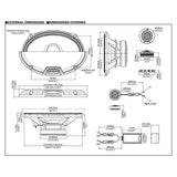 Alpine R2-S69C altoparlante 6x9" kit componenti a 2 vie